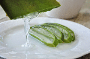 Aloe vera en morceaux